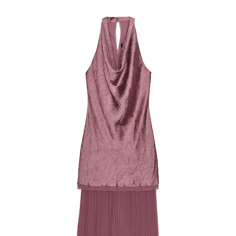 Zara Mauve Halter Dress